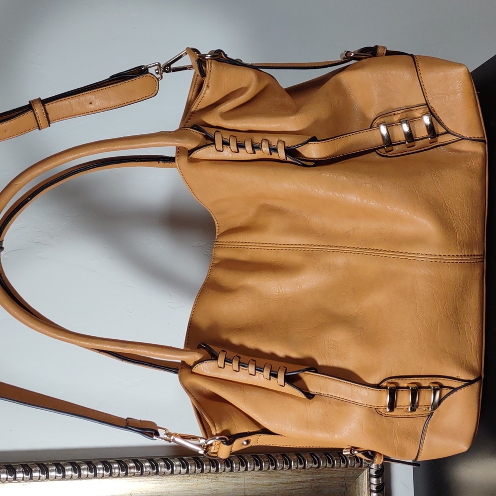 Laurel & Sunset Faux Leather Tote Bag